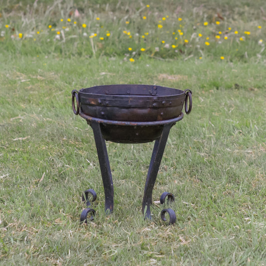 Wrought Iron Kadai Fire Bowl 30cm Diameter