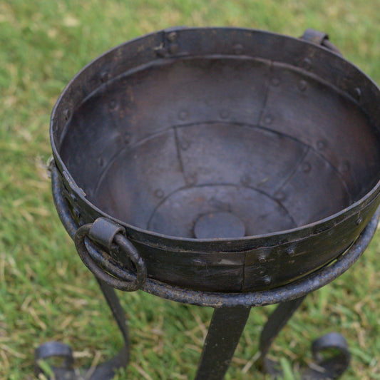 Wrought Iron Kadai Fire Bowl 30cm Diameter