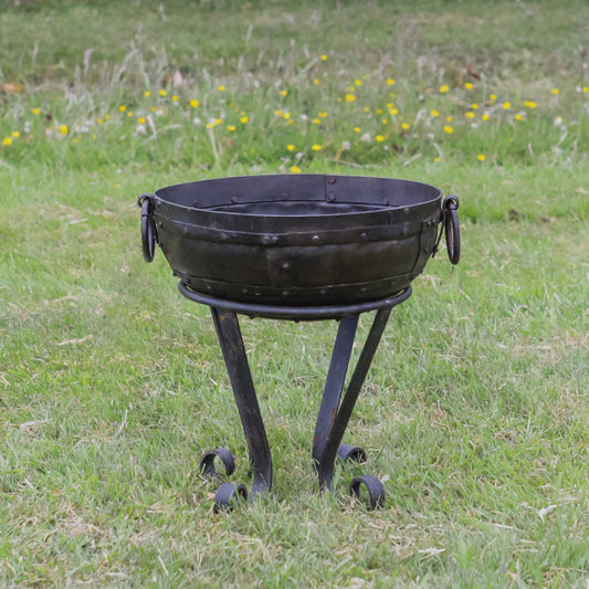 Wrought Iron Kadai Fire Bowl 40cm Diameter