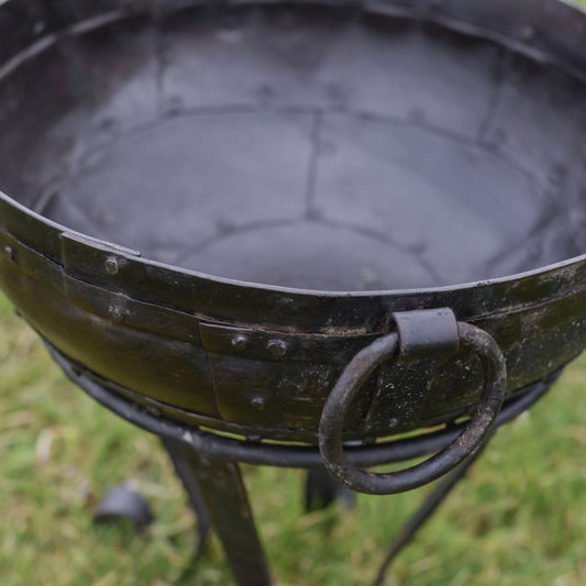 Wrought Iron Kadai Fire Bowl 50cm Diameter