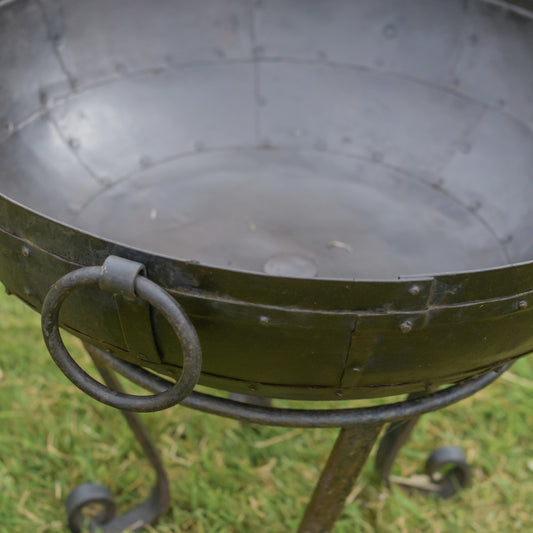 Wrought Iron Kadai Fire Bowl 70cm Diameter