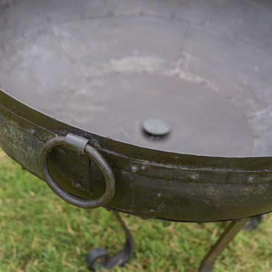 Wrought Iron Kadai Fire Bowl 80cm Diameter